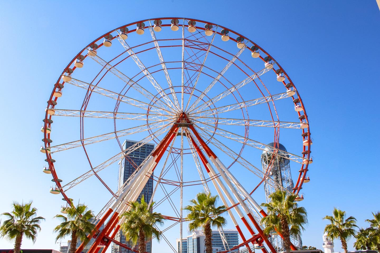 The Ferris Wheel located in the north part of the boulevard