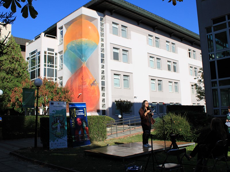 “It’s Time”: New Mural on Campus Raises Environmental Awareness
