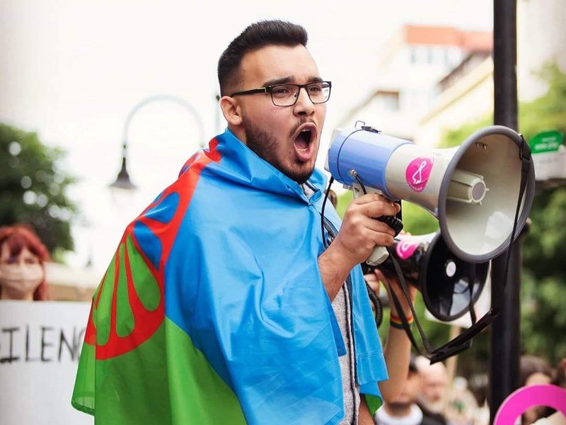 During the Black Lives Matter and Roma Solidarity Protest in Sofia, summer 2020 <br/> 