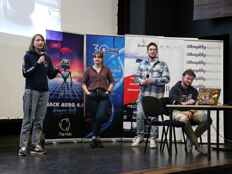 Tech-Savvy Enthusiasts Create Life Optimization Solutions during HackAUBG 4.0